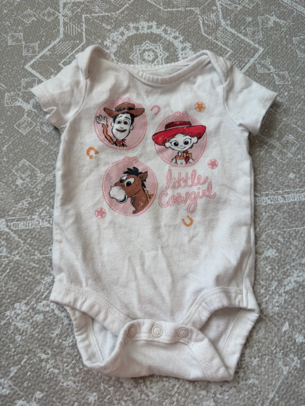 Disney Baby Toy Story Jessie Little Cowgirl Newborn Onesie
